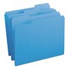 Smead Pressboard Folder Super Tab, Blue, PK100, Tab Cut: 1/3 12034